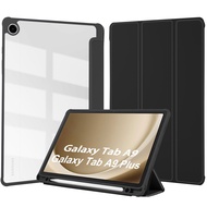 Samsung Tab A9 / A9 Plus With Pen Slot Back Transparent Case Samsung Galaxy Tab A9 Plus Cover Galaxy