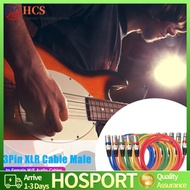 【HCS】5pcs 3Pin XLR Cable Male to Female M/F Foil+Braided Shielded Audio Cable