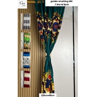 SMOKRING CURTAINS 12 Ring SIZE 90CM X 220CM VARIOUS MOTIFS