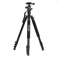 Toho  ZOMEI Q555 63inch Lightweight Aluminum Alloy Travel Portable Camera Tripod with Ball Head/ Quick Release Plate/ Carry Bag for Canon   DSLR