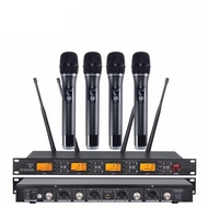 UR-4000 UHF 640-690MHz 4 mic wireless 4 channel wireless microphone system wireless handhold microph