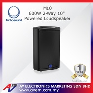 TURBOSOUND M10 600 Watt 2 Way 10" Full Range Powered Loudspeaker with Klark Teknik DSP Technology for Portable PA