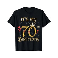 UnisexIt s My 70th Birthday 70 Years Old 70th Birthday Queen T-shirt