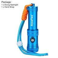 Asafee AF40 Professional Diving Flashlight SST40/10W LED 1200LM Ultra Dive Lamp 100M Depth 300M Rang