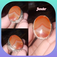 Junjung Drajad Agate Ring, Antique Agate, Genuine Agate natural