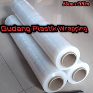 Hmv PLASTIC WRAPPING Width 5cm x 2meter STRETCH FILM PLASTIC WRAP WRAPING REPING