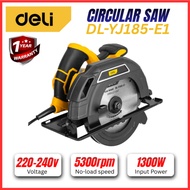 DELI 1300W 185mm Corded Circular Saw with Anti Self-Locking Switch DL-YJ185-E1
