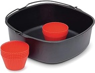Philips Kit Baking Mould &amp; Muffin Pans for Airfryer XL HD9270/91 and HD9280/91, Silicone (HD9945/01)