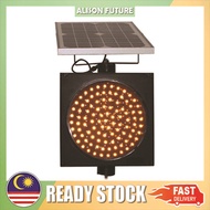 Yellow LED Flashing Signal Solar Warning Light Blinker 300mm