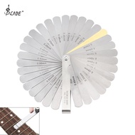 SLADE 32 Blade Guitar Neck Gap Fret Measuring Ruler 0.0015 -0.035inch Nut Curl Measurement Guitar Re