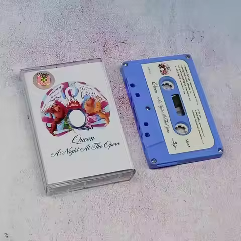 Rock band Queen Freddie Mercury Music Tape A Night at the Opera Album Bohemian Rhapsody Cassette Cos