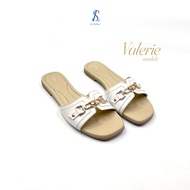 GTE - Valerie Women's Casual Flat Sandals Anti-Slip Flat Sandals L8 | White White White