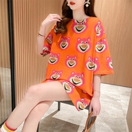 Oversize Tee Tshirt Loose ModelWanita Lotso Motif - Bear Lot so - Import Quality