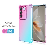 Carristo Vivo V27 / Vivo V27 Pro Rainbow Aurora Anti-Shock Case Cover Back TPU Silicone Soft Casing 