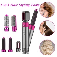 𝟱-𝗶𝗻-𝟭 Hair Styling Comb Airwrap Hair Curler Hair Dryer Pelurus Rambut Curling Curly Pengering Rambut Hair Straightener
