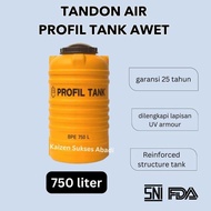 Tandon tangki toren air profil tank plastik BPE  750 700 Liter kuning kualitas penguin termurah terd