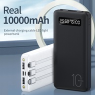 KIVEE Powerbank 20000 mah 10000 mAh Power Bank Fast Charging Murah Mini LCD with Kabel Data Type C Micro USB BASIKE murah Kompatibel untuk ip Samsung Oppo Vivo hp murah Realme Redmi infinix