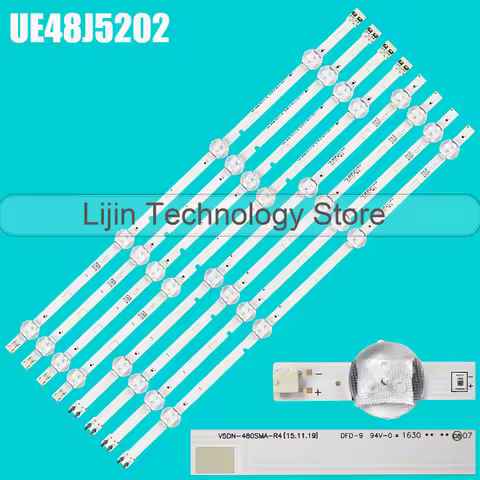 8 pcs LED backlight strip for UN48J5000 UN48J5200 UE48J5200 UE48J5202 BN96-37296A 37297A V5DN-480SMA