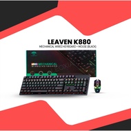 LEAVEN K880 MECHANICAL KEYBOARD AND MOUSE
