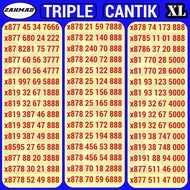 XL-C) NOCAN XL Triple kartu perdana nomor cantik 777 888 999 seri murah