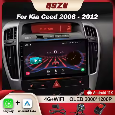 QSZN For Kia Ceed ED 2006-2012 Car Radio Multimedia Android 13 Video Player GPS Navigation Carpay Au