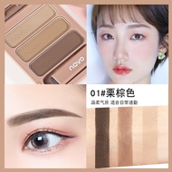 Novo คิ้วฝุ่น เฉดดิ้งไฮไลท์ ตลับ 3 สี [No.5345] Novo Smooth Texture Lasting Makeup Eyebrow Powder