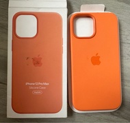 Apple iPhone 12 Pro Max 橙色原廠矽膠套包郵