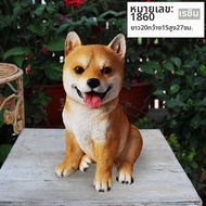 รูปปั้นสุนัขประดับ Shiba Inu Akita