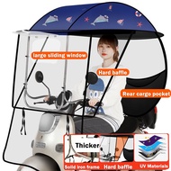 【100% Protection】ANINER EBike Motorcycle Awning Electric Car Canopy Electric Car Scooter Cover Rain 