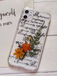 手作押花手機保護殼,Apple iphone 11適用,箴言