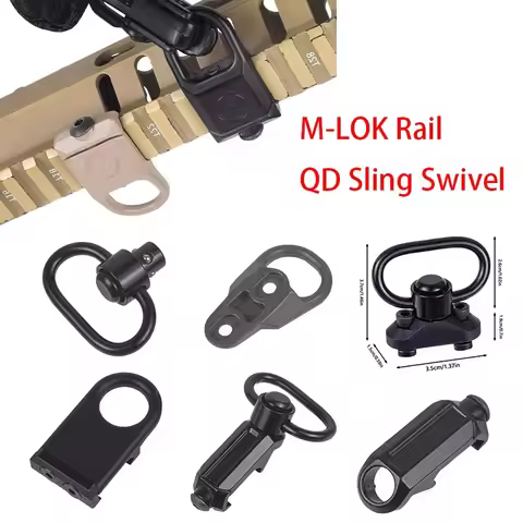 Tactical MAG RS GBB QD Slings Swivel Ring Mount MLOK Stud Adapter 20mm Rail Airsoft Rifle Hunting Bu