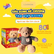 Đồ Chơi Giáo Dục Gấu Bông Kể Chuyện 40 Truyện Anh Việt - 40 Bài Đồng Dao Có Kết Nối Bluetooth - Tân