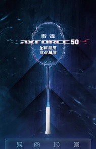 Li Ning Badminton Racket Thunder Axforce 50 Offensive Carbon Fiber Badminton Single Shot