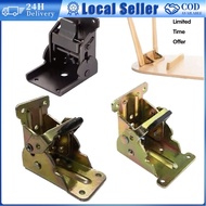 1PC Solid Fold Leg Bracket Hinge Folding Table Chair with Self Locking 0°/90°/180° Folding Bracket L