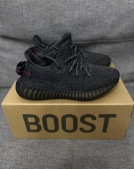 🎇原裝正貨adidas originals Yeezy Boost 350 V2 黑滿天星 "Black” 低幫休閒鞋 男女同款 黑色