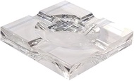 Orleans Group CR-91 Four Cigar Crystal Ash Tray, Square