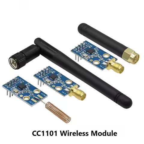 CC1101 433MHz RF Module with SMA and Rubber Antenna Data Transceiver Wireless Communication for IoT 