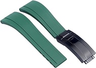 Rubber Watch Strap For Rolex For Tudor Wristband 20mm 21mm Black Blue Green Waterproof Silicon Watches Band
