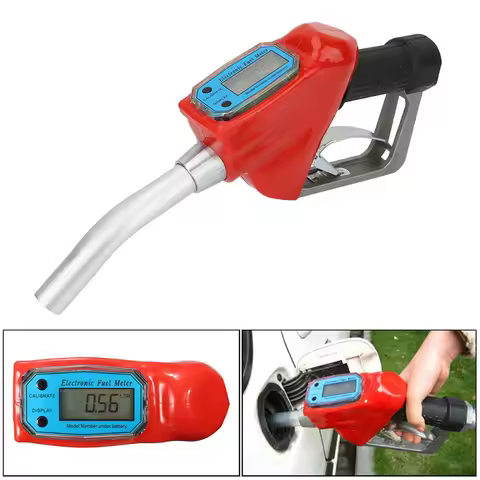 Electronic Metering Fuel Dispensing Meter Nozzle Oil Delivery Gun(with Battery) Fuel Delivery Nozzle
