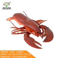 Oversize Realistic Boston Lobster Model Toy, Marine Life Animal Model,Collection & Kids Education