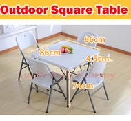 【86x86】Foldable Utility Square Table/Chair/Dining Table / Rainbow
