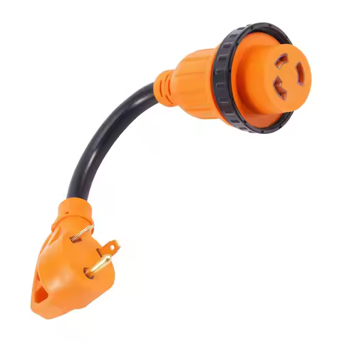 RV Generator Adapter 30A TT-30P to L5-30R for MaXpeedingRods MXR3500 MXR3800