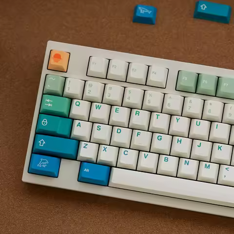 FBB Keycaps Island R2 PBT 1.7mm Thickness Key CapsFor Cherry Profile Mechanical Keyboard Keycaps MX 