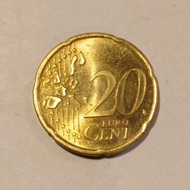 Uang koin jadul 20 cent Euro