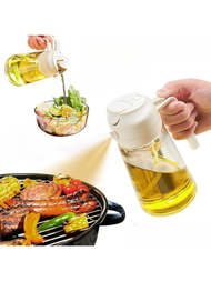 2合1油噴瓶可加注玻璃BBQ烤肉用橄欖油噴霧器分配器