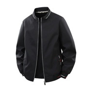 [M-8XL][M-8XL] New Large Size Men's Stand Up Collar Jacket Business Fashion Versatile Jacket