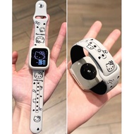 【Free Case】3D Imprint Silicone Strap For A-pple Watch Strap Series10 987654321,SE ,SE2,Ultra,Ultra2 