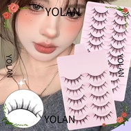 YOLANDAGOODS Individual Lashes, C-curled Black False Eyelashes, Tapered Full Strip Lashes