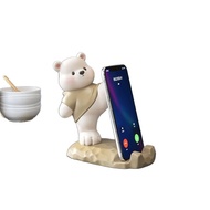 Cartoon Cartoon Bear Cartoon Creative Cute Big Phone Holder Ornaments Office Desktop Tablet Support 