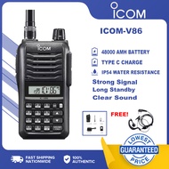 【Free headset】Genuine ICOM V86 VHF Water Dust and Shock Resistant Two Way Radio high frequency walki
